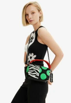 Desigual Mini Knit - Handtas - Black