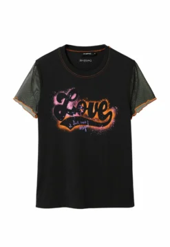 Desigual Graffiti Love - T-Shirt Print - Black 9 Desigual Graffiti Love - T-Shirt Print - Black -Desigual 02ed47410db3417aaaec91814d837cbb scaled
