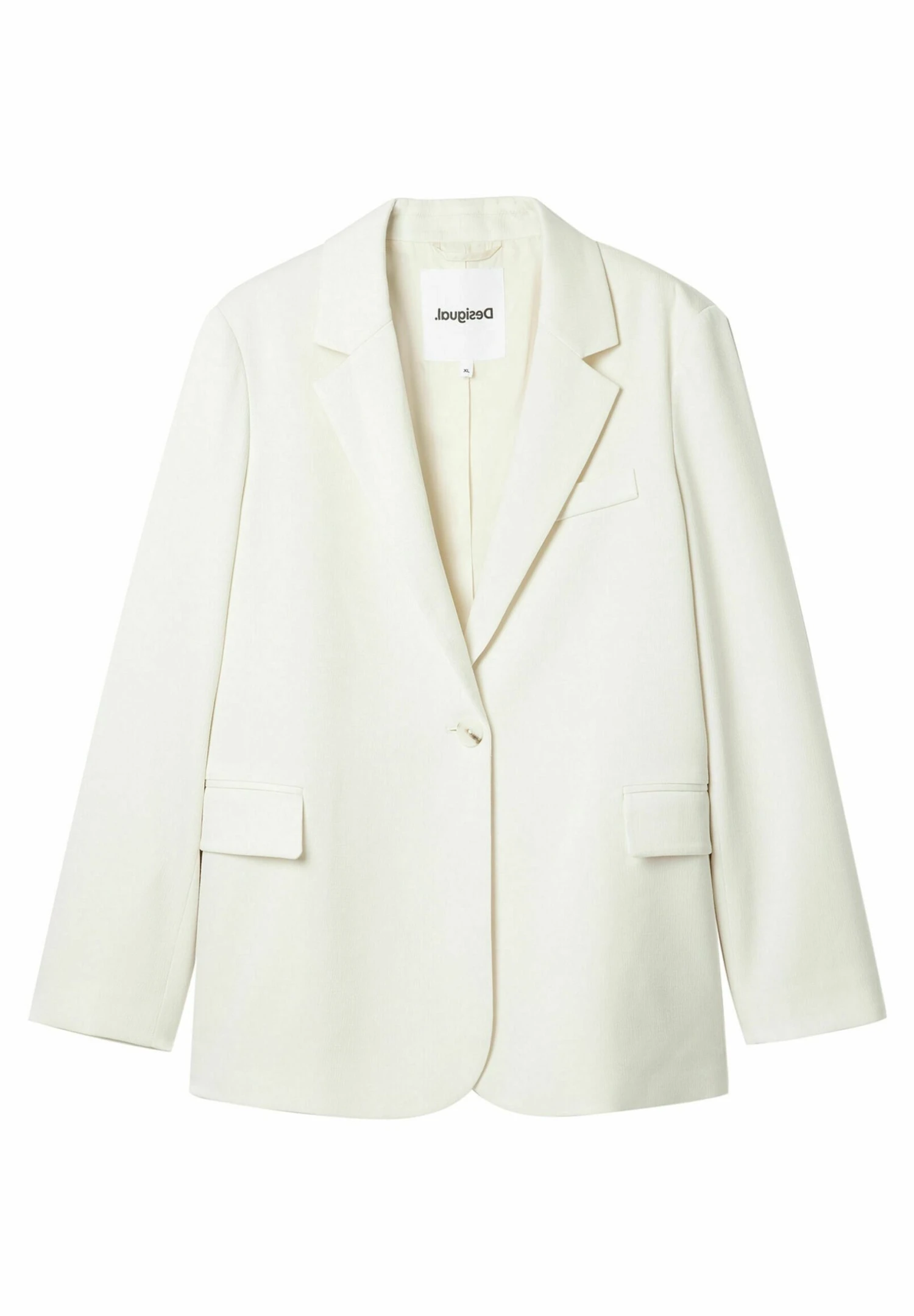 Desigual Plain Textured - Blazer - Beige 4 Desigual Plain Textured - Blazer - Beige - Afbeelding 4