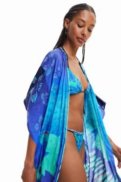 Desigual Swim Arara - Lichte Jas - Navy -Desigual 044e7fb0c9ac4cfbb8edb807e2ba01cf