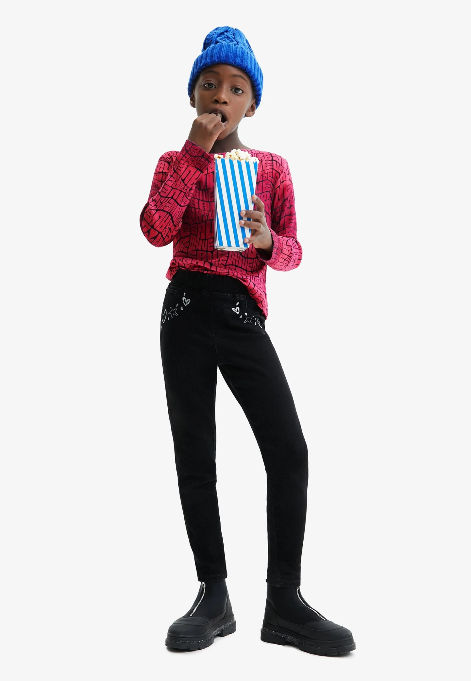 Desigual Slim With Designs - Jeggings - Black 2 Desigual Slim With Designs - Jeggings - Black - Afbeelding 2