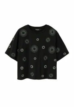 Desigual T-Shirt Print - Black -Desigual 0598b86907454c9da7e346ee6af2410f scaled
