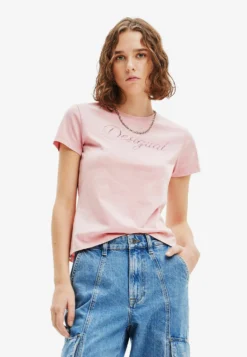 Desigual T-Shirt Print - Pink