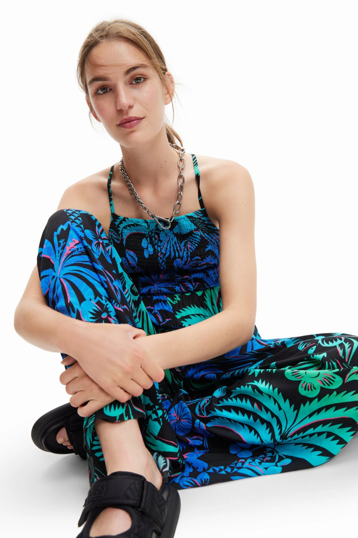 Desigual Tropi - Jumpsuit - Royal 5 Desigual Tropi - Jumpsuit - Royal - Afbeelding 5