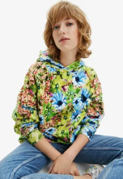 Desigual Oversize Floral - Hoodie - Green -Desigual 0ac3277b28e943ae8ca5ef0e4975a42e scaled
