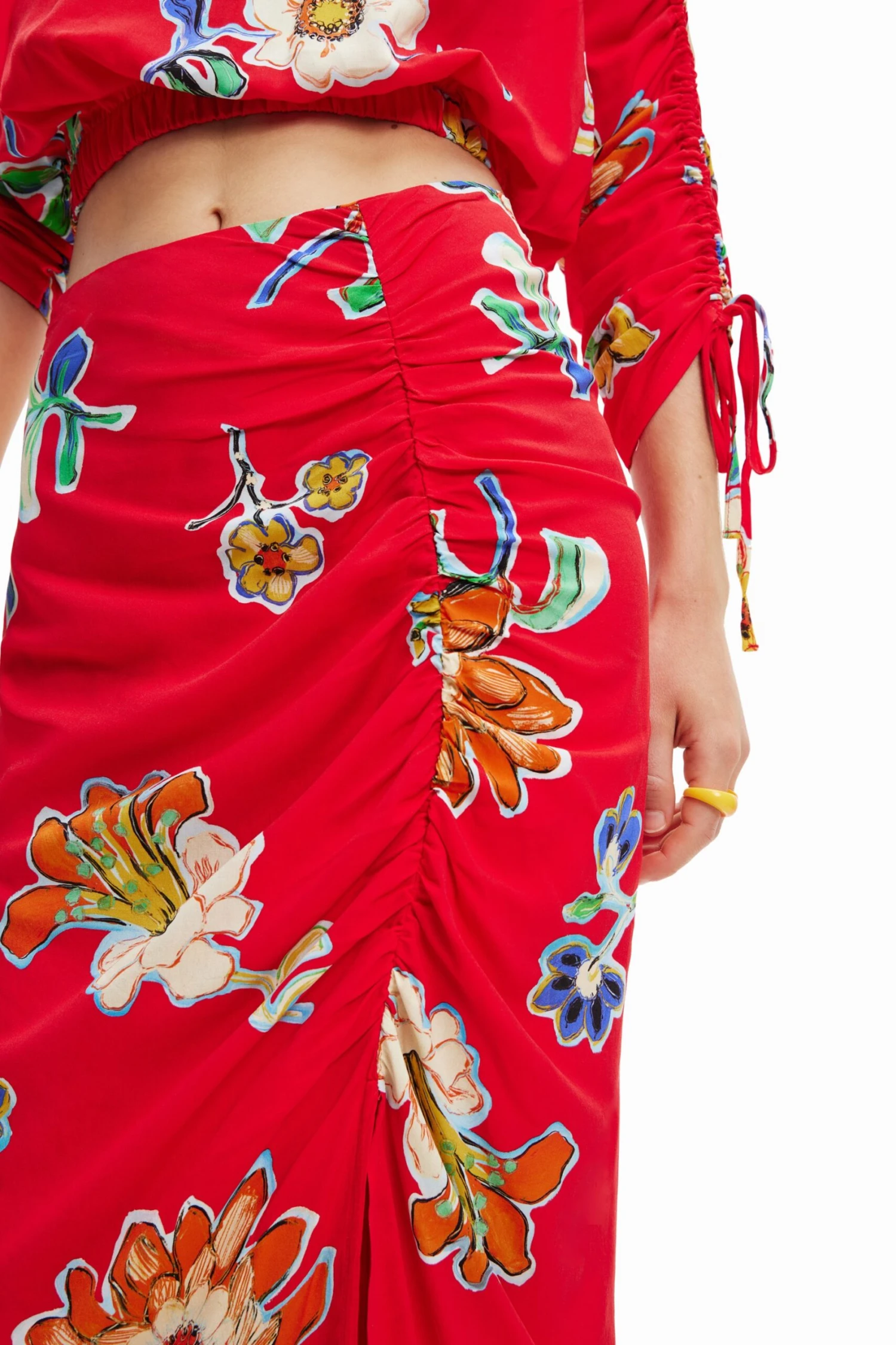 Desigual Fal Crimea - Kokerrok - Carmin 5 Desigual Fal Crimea - Kokerrok - Carmin - Afbeelding 5