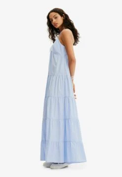 Desigual Long Striped- Maxi-Jurk - Blue -Desigual 0c1dd02cc5574fb4bf42e65a7a5c3f5a