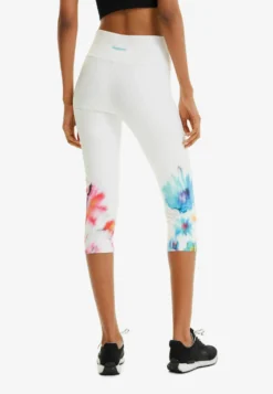 Desigual Sport Floral Cropped Leggings - Legging - White -Desigual 0cc5e2e0af9f4e2598ec842fbc7dba21 scaled