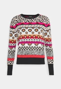 Desigual Chapin - Trui - White/Multi-Coloured -Desigual 0d96b6cfc6574bf09e33dc02cb4156ea scaled
