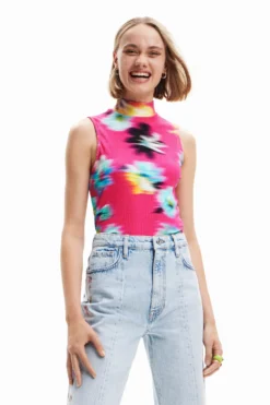 Desigual Flor - Top - Rosa Marlen