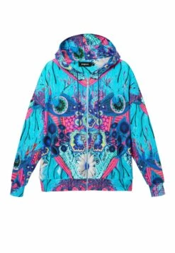 Desigual Designed By M. Christian Lacroix - Sweater Met Rits - Blue -Desigual 0f4ee1a1fff54f18ba0101c0e2c3a909