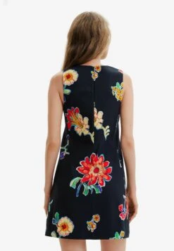 Desigual Shorsleeve Rhinestone - Jurk - Black -Desigual 0f8bd542be534203b317aa83e560848a