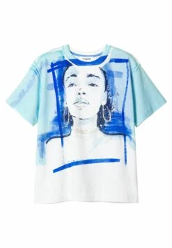 Desigual T-Shirt Print - White -Desigual 0f921deea824486db0e5874f1df12d02