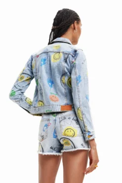Desigual Chaq Smiley - Spijkerjas - Denim Medium Wash -Desigual 0ff722a8c0f34ea78f46cd2cf5a0032b scaled