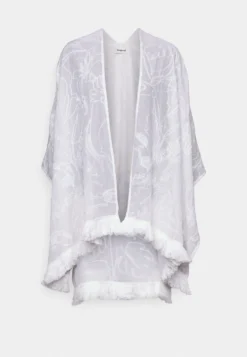 Desigual Kaftan Flower Clara - Poncho - White