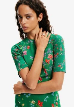 Desigual Short Floral- Jurk - Green 8 Desigual Short Floral- Jurk - Green -Desigual 146032bc78164399b8e4df4ea91f838f