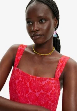 Desigual Floral Handweat - Jurk - Red -Desigual 14f382e3f2ec43339ef920f3f7a55645
