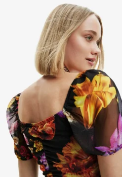 Desigual Mickey Mouse Trucker Hoodie - Jurk - Black -Desigual 17aa9b859dcf4ca8ab9b7bdab8d596c2