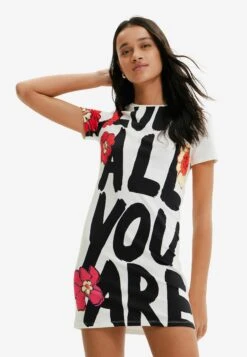 Desigual Oversize Pocketsweat - Etui-Jurk - White