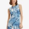 Desigual Patchwork - Spijkerjurk - Blue