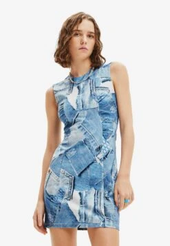 Desigual Patchwork - Spijkerjurk - Blue