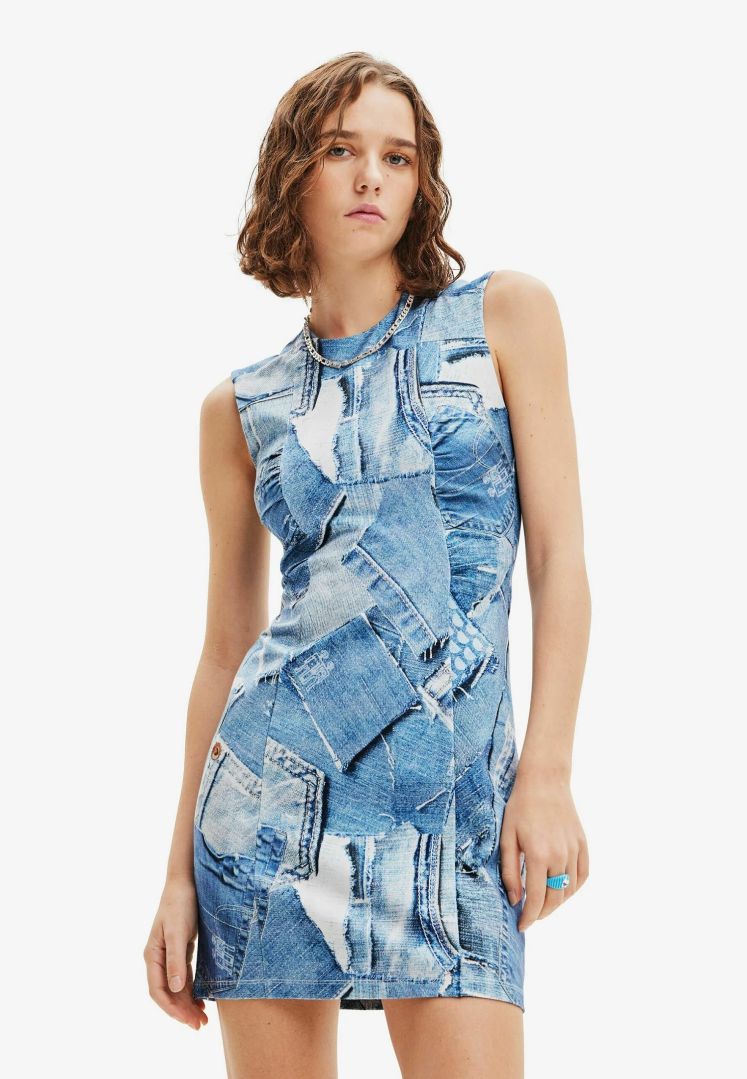 Desigual Patchwork - Spijkerjurk - Blue 1 Desigual Patchwork - Spijkerjurk - Blue