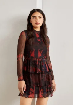 Desigual Vest Forest Lacroix - Jurk - Dark Red