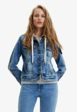 Desigual Hooded Denim Trucker - Spijkerjas - Blue