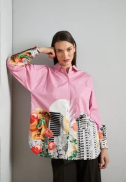 Desigual Cam Bolonia - Overhemdblouse - Pink