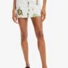 Desigual Denim Illustrations - Minirok - White