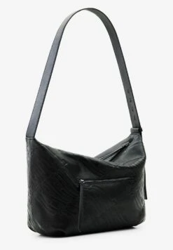 Desigual Large Leather Logo Crossbody - Schoudertas - Black -Desigual 1f35646afcf44e5e86a8bcdee32c27cb