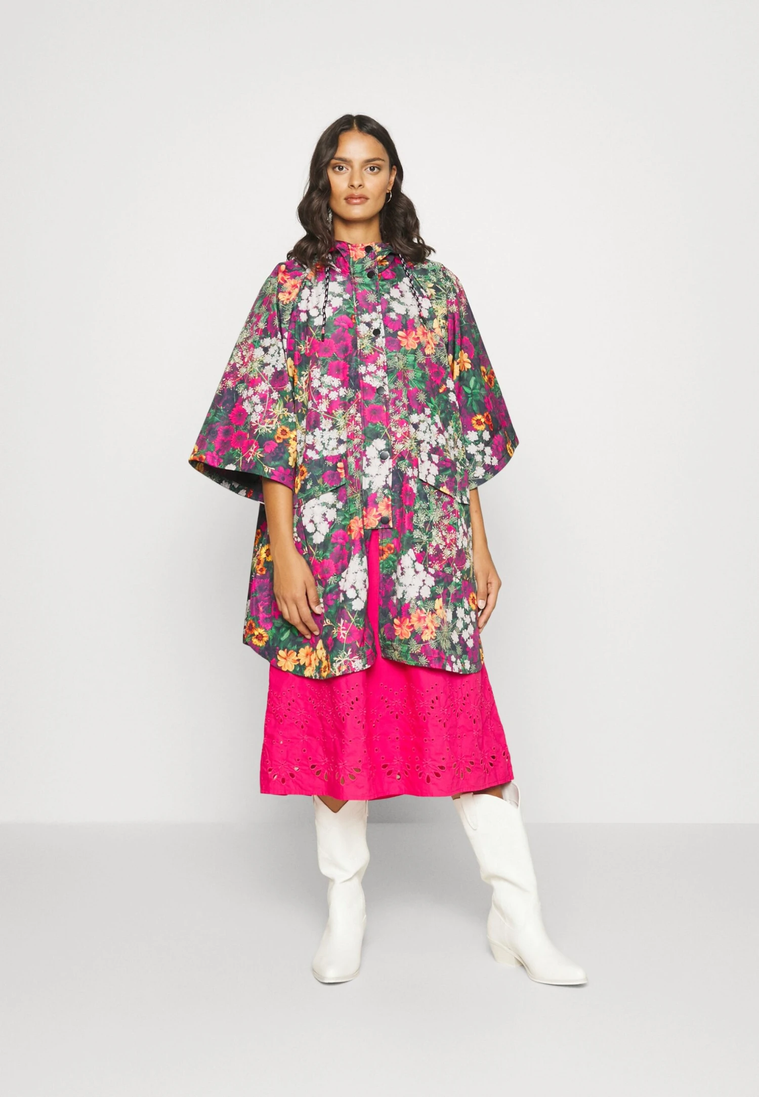 Desigual Ivy Colima - Poncho - Forest Green 2 Desigual Ivy Colima - Poncho - Forest Green - Afbeelding 2