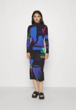 Desigual Vest Hologram Designed By Christian Lacroix - Gebreide Jurk - Black -Desigual 21ca35e9382c4e929ac9aea790be0ff6