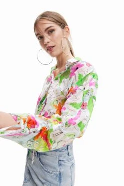 Desigual Catar - Overhemdblouse - White -Desigual 229dd3a6885541e78d85d1c51a3d9ae1