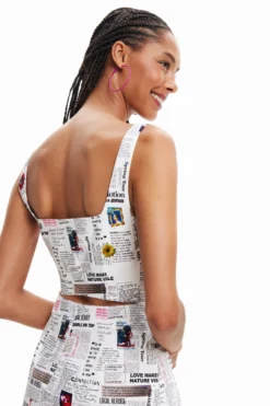 Desigual Vest Breaking News - Jurk - White -Desigual 237de95befb64e9e965f467fddfca396 scaled