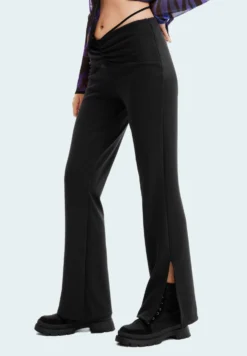 Desigual Gathered With Ties - Broek - Black