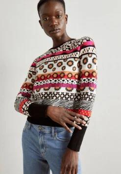 Desigual Chapin - Trui - White/Multi-Coloured