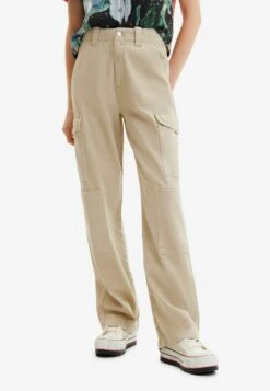 Desigual Long Cargo - Cargobroek - Beige