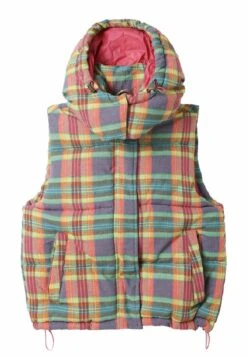 Desigual Plaid Padded Gilet - Bodywarmer - Multi Coloured -Desigual 27e7551731684daf9481bc1c843c4144