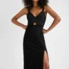 Desigual Embroidered Midi - Jurk - Black