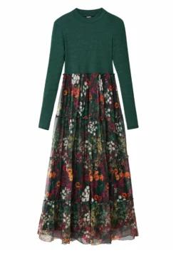 Desigual Long With Tulle - Jurk - Green 11 Desigual Long With Tulle - Jurk - Green -Desigual 2853f1e18c024565854b25e6da458f66 scaled