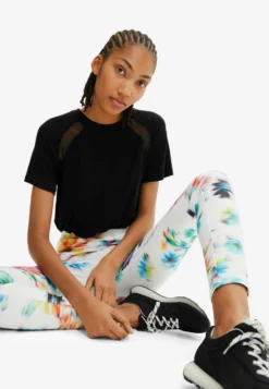 Desigual Floral Sport Leggings - Legging - White -Desigual 2a23bf21d83f44688031acf9768eb3f7 scaled