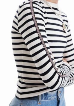 Desigual Striped - Longsleeve - White 10 Desigual Striped - Longsleeve - White -Desigual 2b4a98582f3346438adf0ee8e31098c0