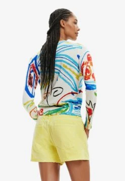 Desigual Illustration - Trui - White -Desigual 2cd9ace2550f4f03b9a4d72e7758a121
