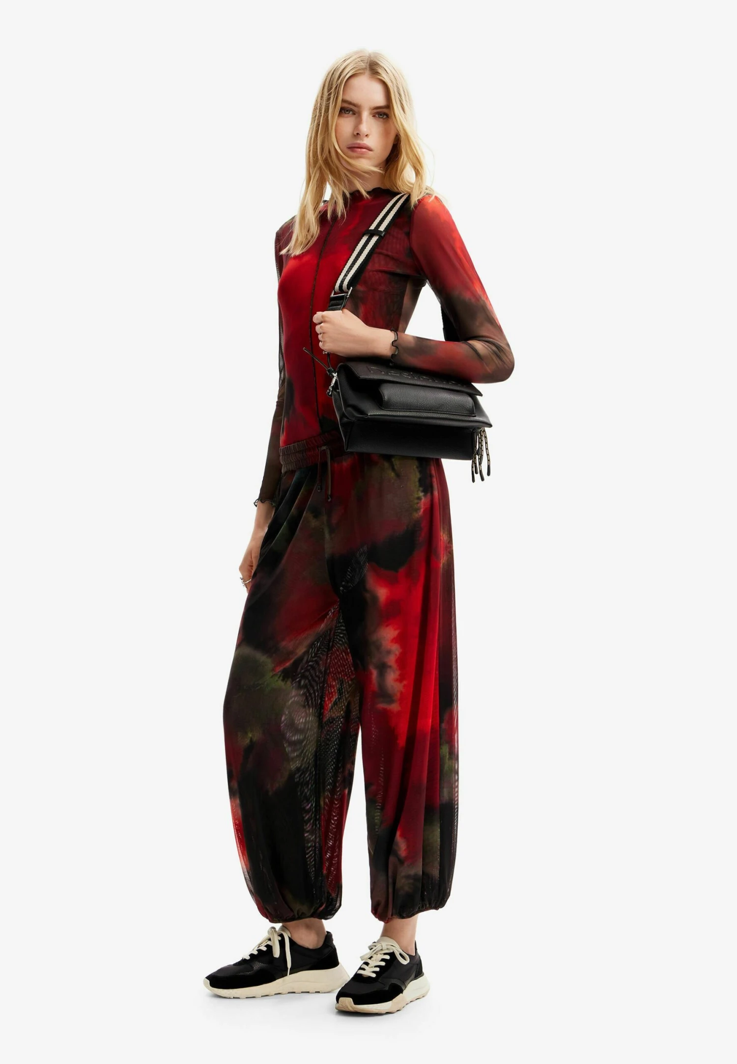 Desigual Midsize Half Logo - Schoudertas - Black 1 Desigual Midsize Half Logo - Schoudertas - Black