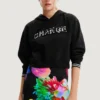 Desigual "Change" Patch Hoodie - Hoodie - Black