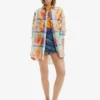 Desigual Oversize Tie-Dye Plaid - Overhemdblouse - Multi Coloured