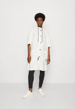 Desigual Poncho Psicolover Colima - Parka - Blanco Nieve