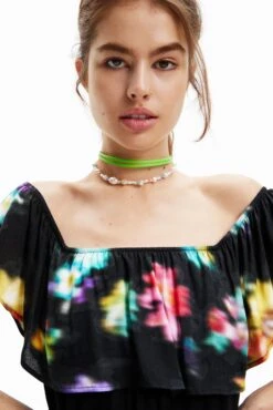 Desigual Vest Susan - Maxi-Jurk - Black 9 Desigual Vest Susan - Maxi-Jurk - Black -Desigual 30ab0710bf034c00aa9aeaa57475df81