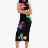 Desigual Arty Flockedweat - Gebreide Jurk - Black